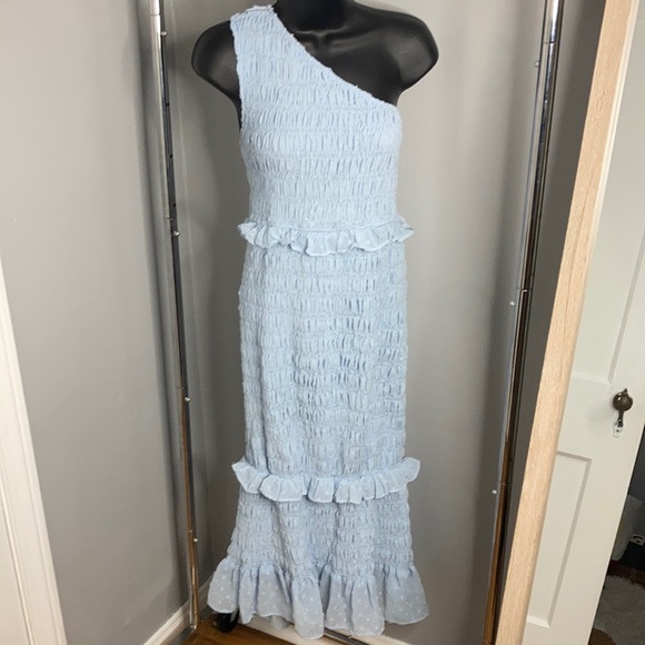 PrettyLittleThing Dresses & Skirts - 🤰MATERNITY PLT One-shoulder Blue Dress